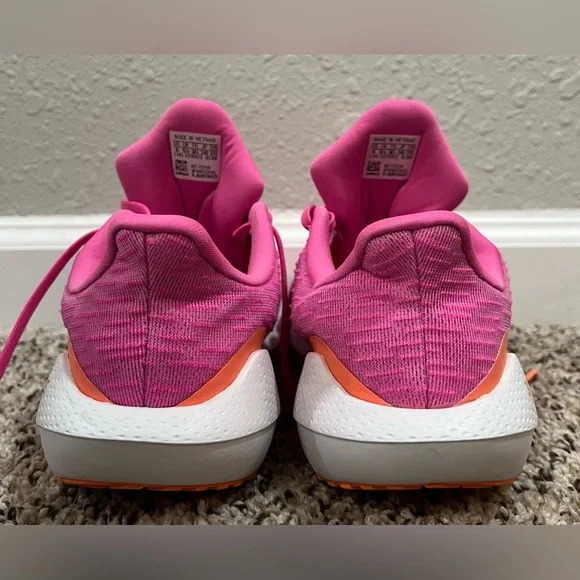 Adidas Pink and Orange Athletic Sneakers - Picture 4 of 9